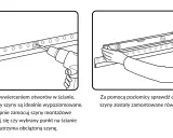 Instrukcja montażu: wiercenie otworów i poziomowanie listwy do szafek wiszących. Upewnij się, że szyny są idealnie wypoziomowane.