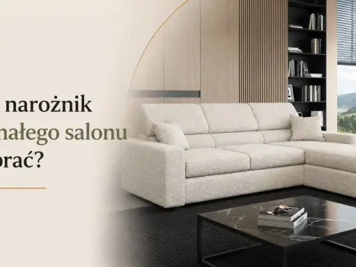 Jaki narożnik do małego salonu wybrać? Jasny, wygodny narożnik w nowoczesnym wnętrzu z widokiem na góry.